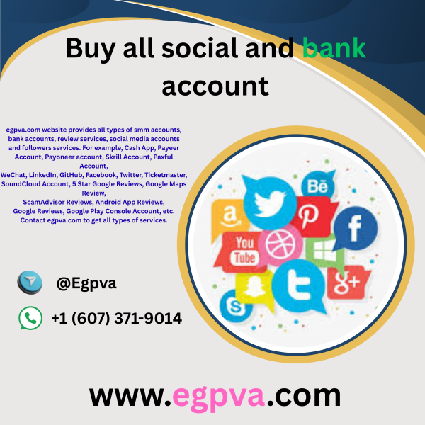 buy all social and bank account or reviews service
